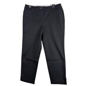 Talbots Perfect Crop Pants Navy Size‎ 10 NWT Stretch Slim Leg Twill